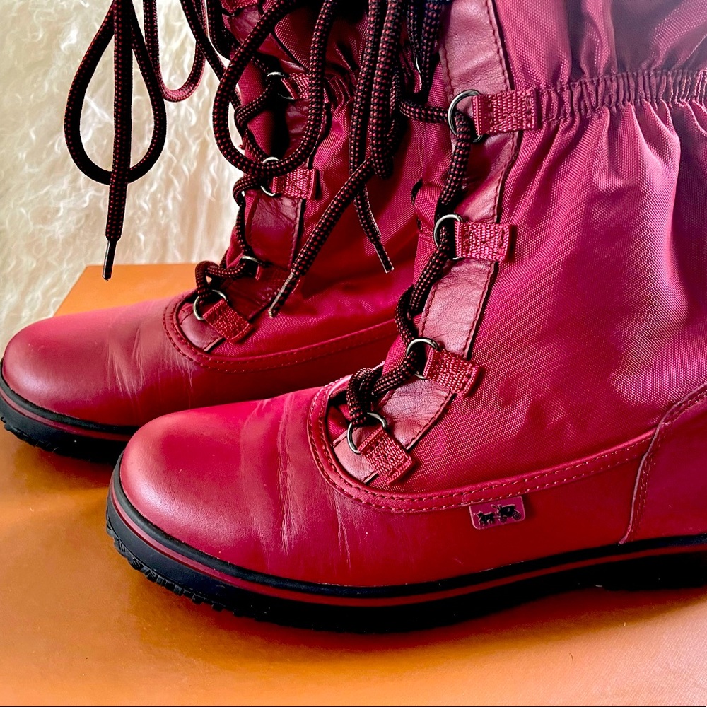 Coach Sage Boot in Black Cherry - US size 9